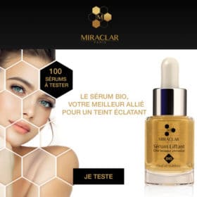 test Serum Liftant Bio Effet tenseur immediat de Miraclar